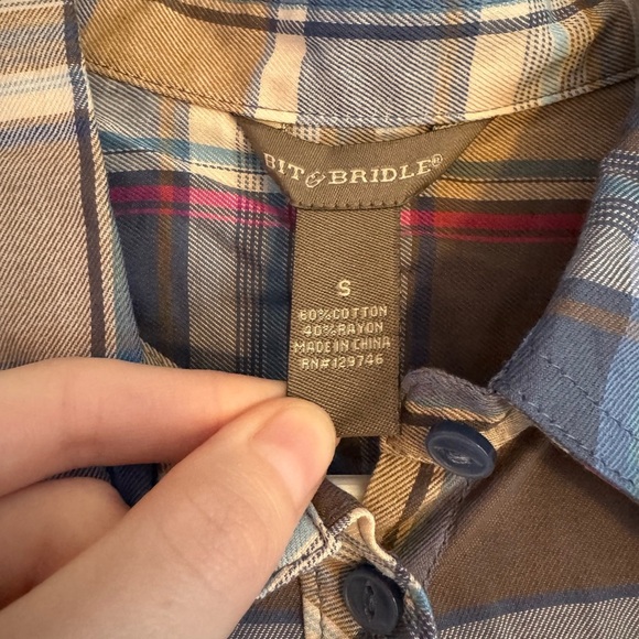 Bit & Bridles Women’s Flannel - Picture 3 of 6